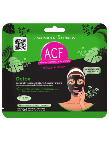 ACF Máscara de Tela Detox 10 Ml